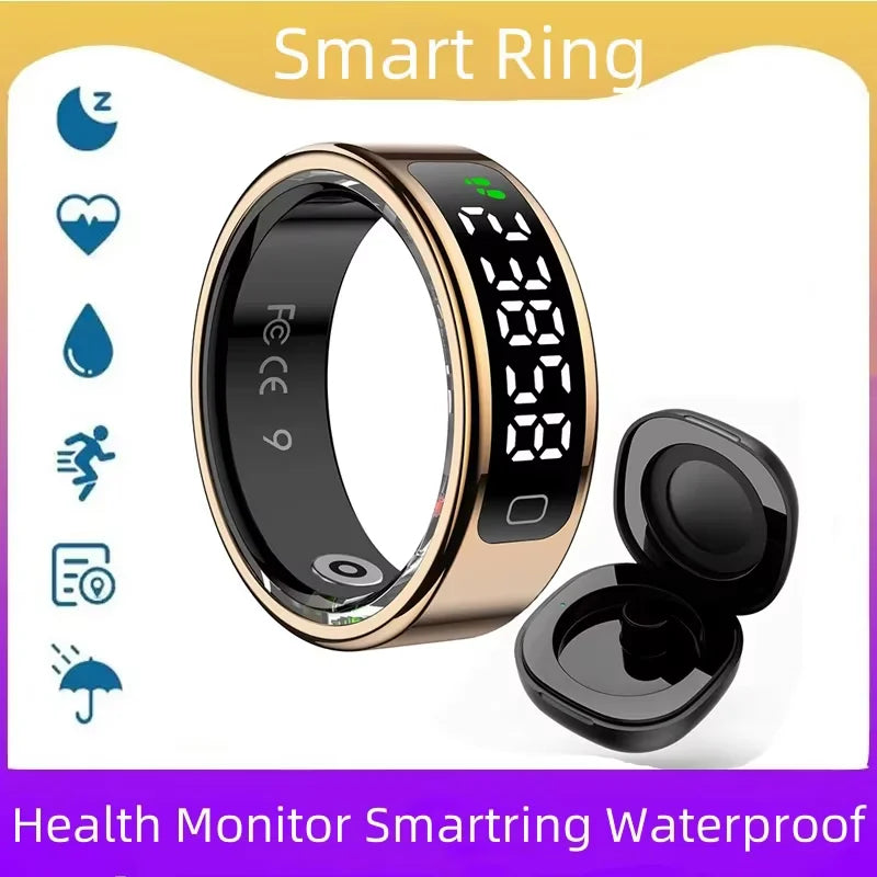 R11C Smart Ring — Monitor de Salud con Pantalla LED | Unisex