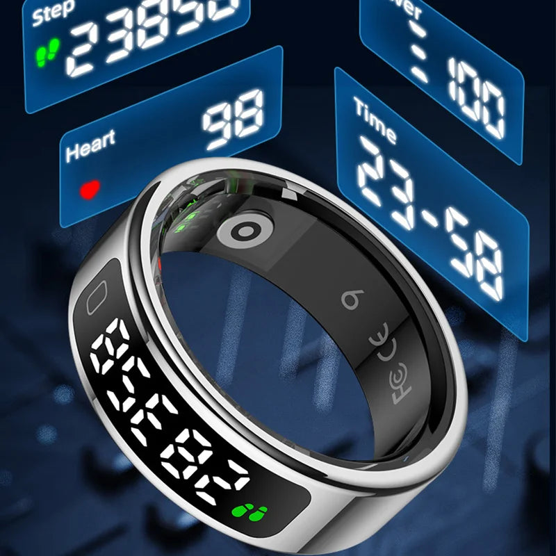 R11C Smart Ring — Monitor de Salud con Pantalla LED | Unisex
